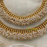 Cluster Pearl Bridal Anklets-G8422